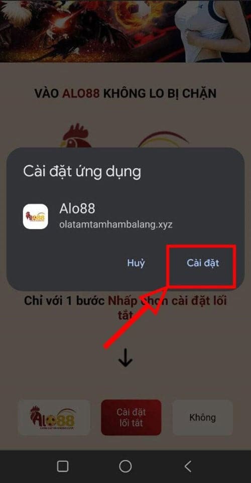 Hướng dẫn tạo Shortcut Viva88 trên Android hình 5