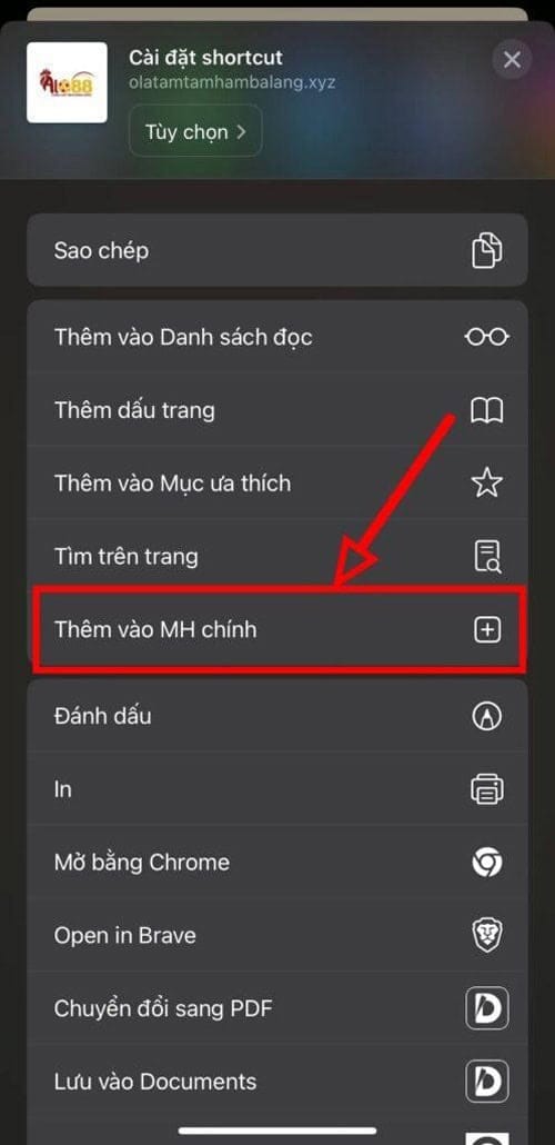 Hướng dẫn tạo Shortcut Bong88 trên IOS hình 5