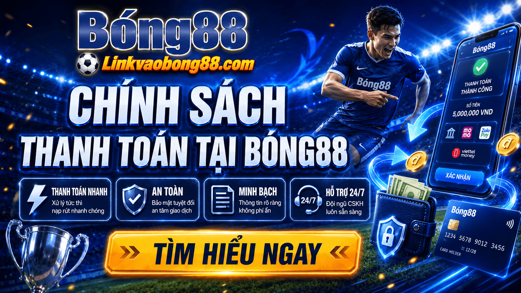 Chính sách thanh toán tại Bong88