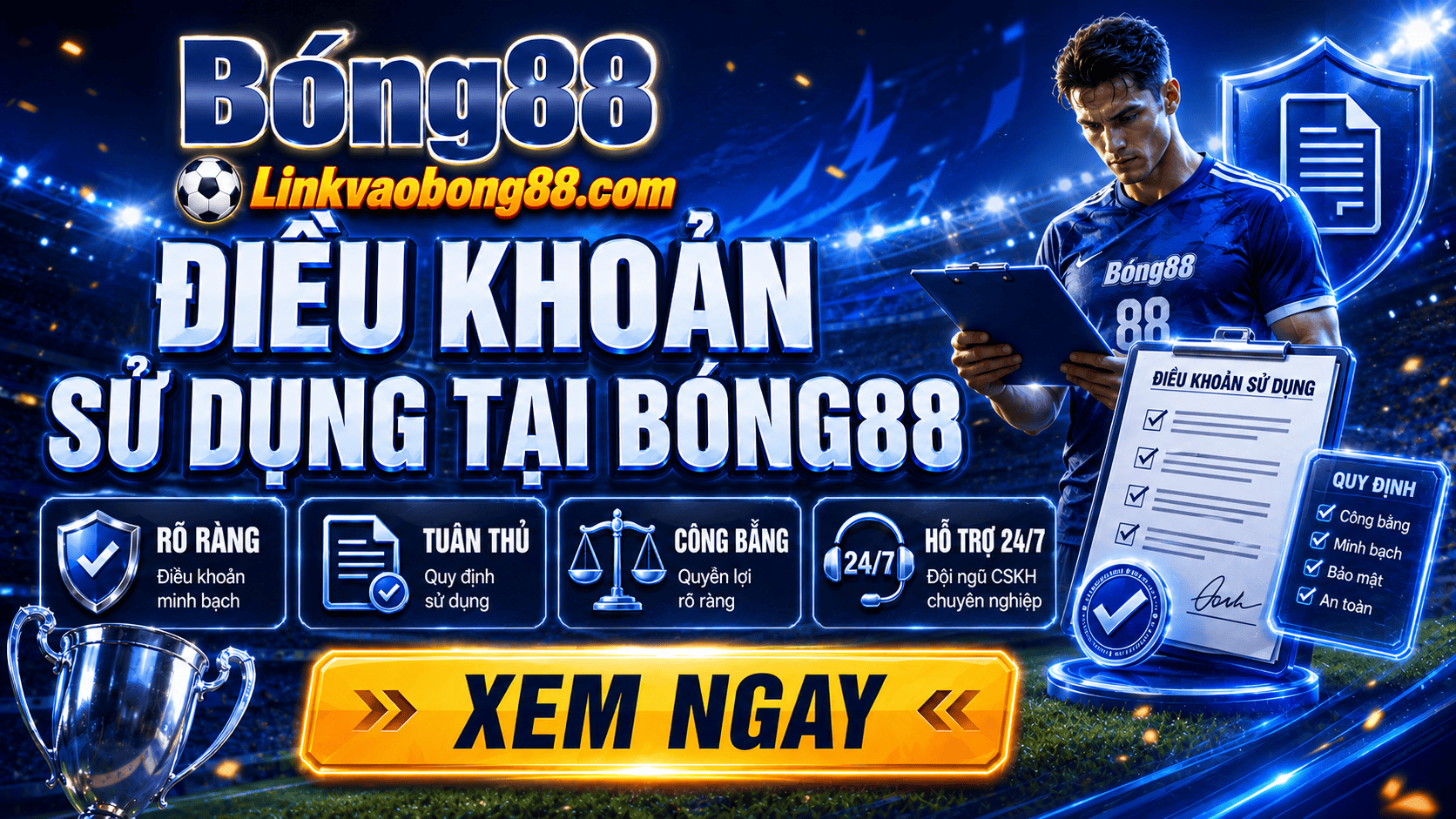 Điều khoản sử dụng tại Bong88