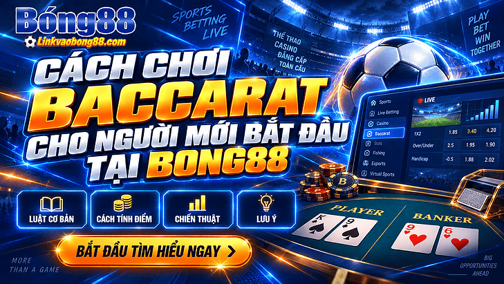 Cách chơi Baccarat cho người mới bắt đầu tại Bong88