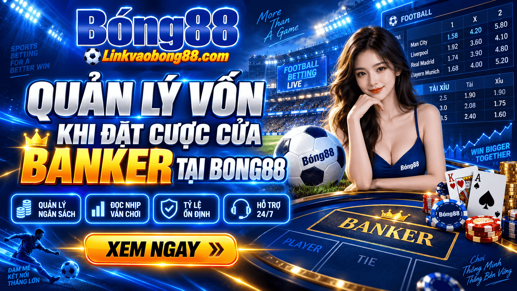 Quản lý vốn khi đặt cược cửa Banker tại Bong88 Quản lý vốn khi đặt cược cửa Banker tại Bong88